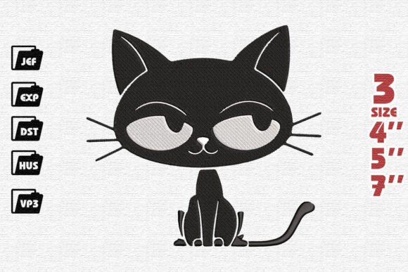 Confident Cat Embroidery: A Holiday Design Review