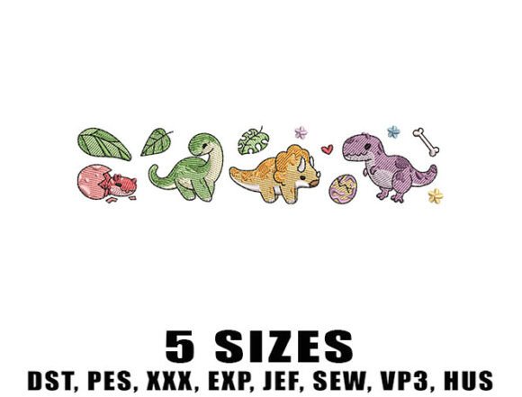 Dinosaur Kids Embroidery Design Review for Apparel
