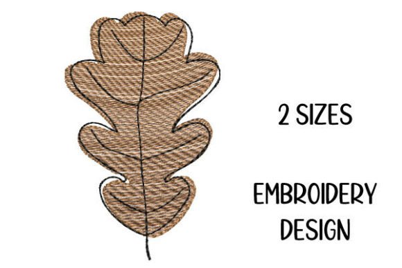 Review: Autumn Leaf Embroidery Design in 3 Sizes