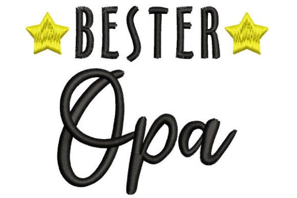 Review: Bester Opa Embroidery Lettering for Gifts