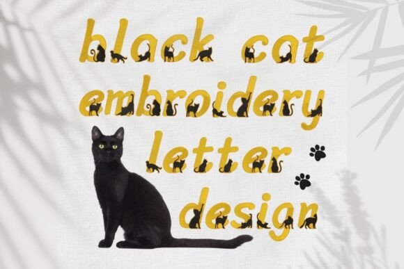 Review: Black Cat Embroidery Fonts a-z, 0-9 for Makers