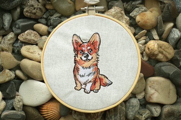 Review: Cute Corgi Machine Embroidery Design
