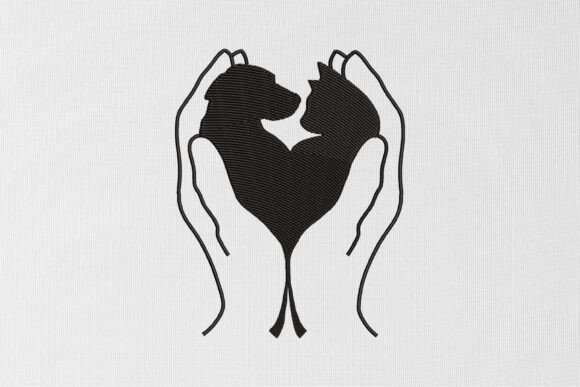 Review: Hands Holding Dog and Cat Embroidery for Holiday Gifts