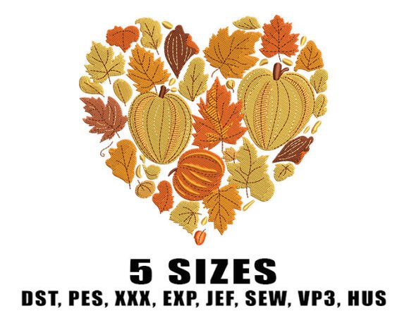 Review: Happy Heart Embroidery Design for Fall Apparel