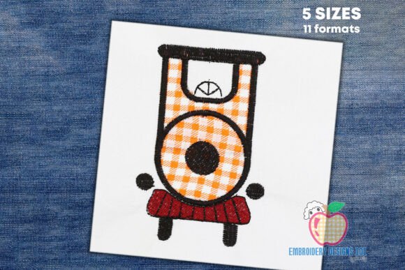Review: Simple Train Engine Applique for Etsy Shops