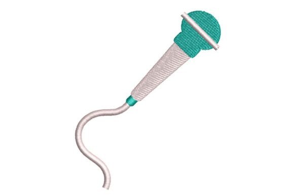 Review: Stylized Microphone Embroidery Design for Gifts