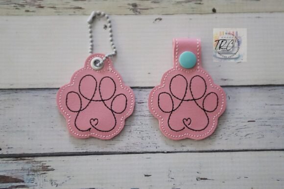Reviewing Dog Paw Key Fob ITH Machine Embroidery