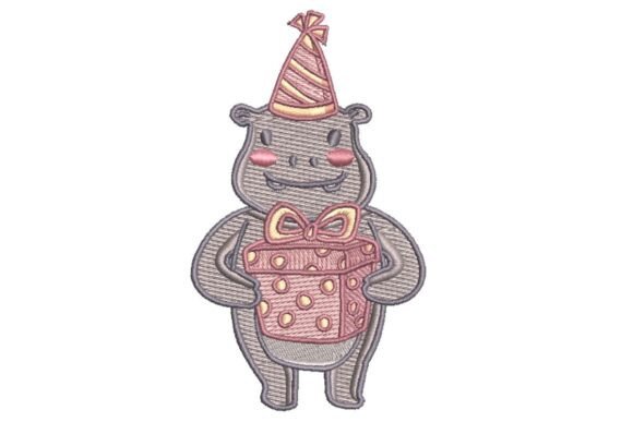 Reviewing Party Hippo Embroidery for Etsy Shops