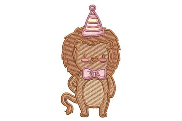 Reviewing Party Lion Embroidery for Boutique Apparel