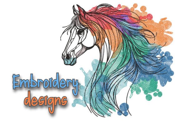 Reviewing the Horse Rainbow Embroidery Design